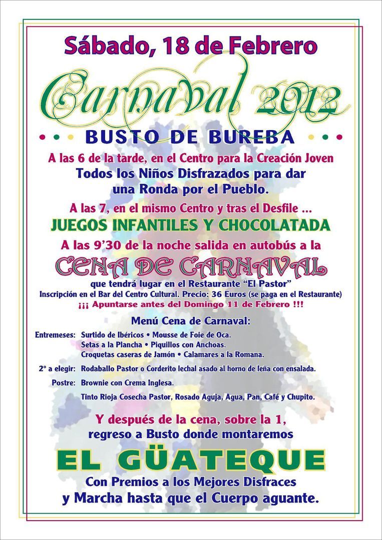 Carnavales en Busto 2012